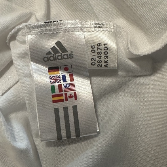 White Adidas ClimaLite ADI DASSLER Quote T-Shirt Mens XL - Picture 8 of 12